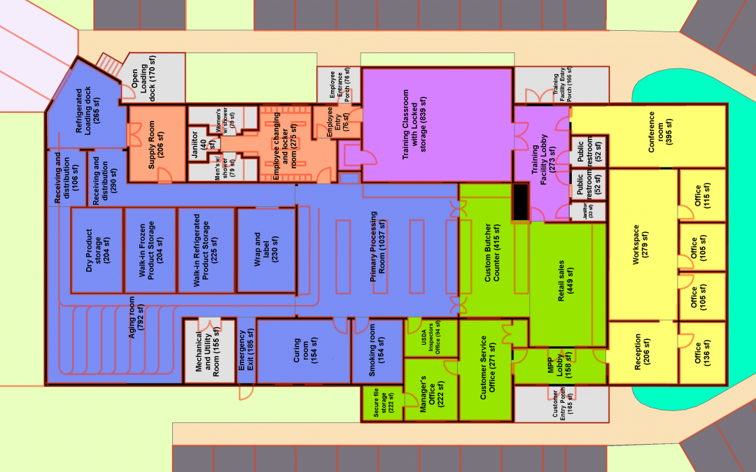 SMADC Regional Agriculture Center Draft Floor Plan